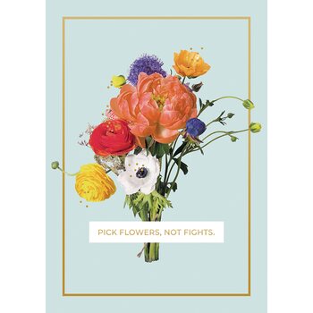 Putinki Postikortti - Pick flowers, not fights